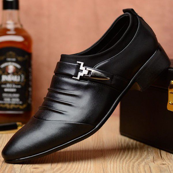  new casual shoes men's wear business dress leathe...