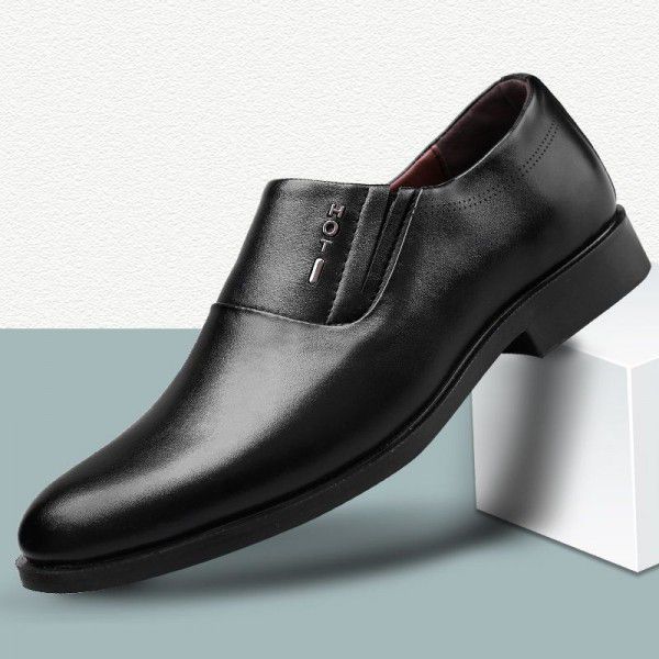  new business dress leather shoes: Men's set shoes...