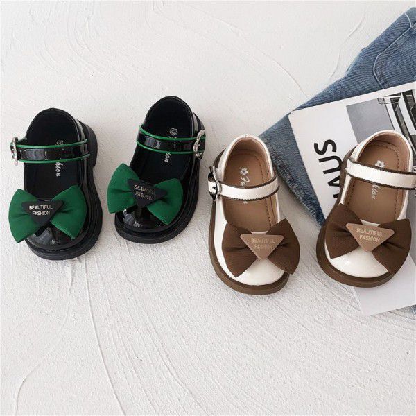  Autumn New Cute bow children's soft soled childre...